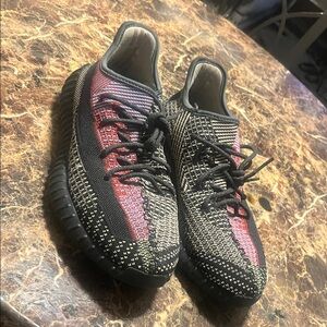 Stylish Black and Red Sneakers